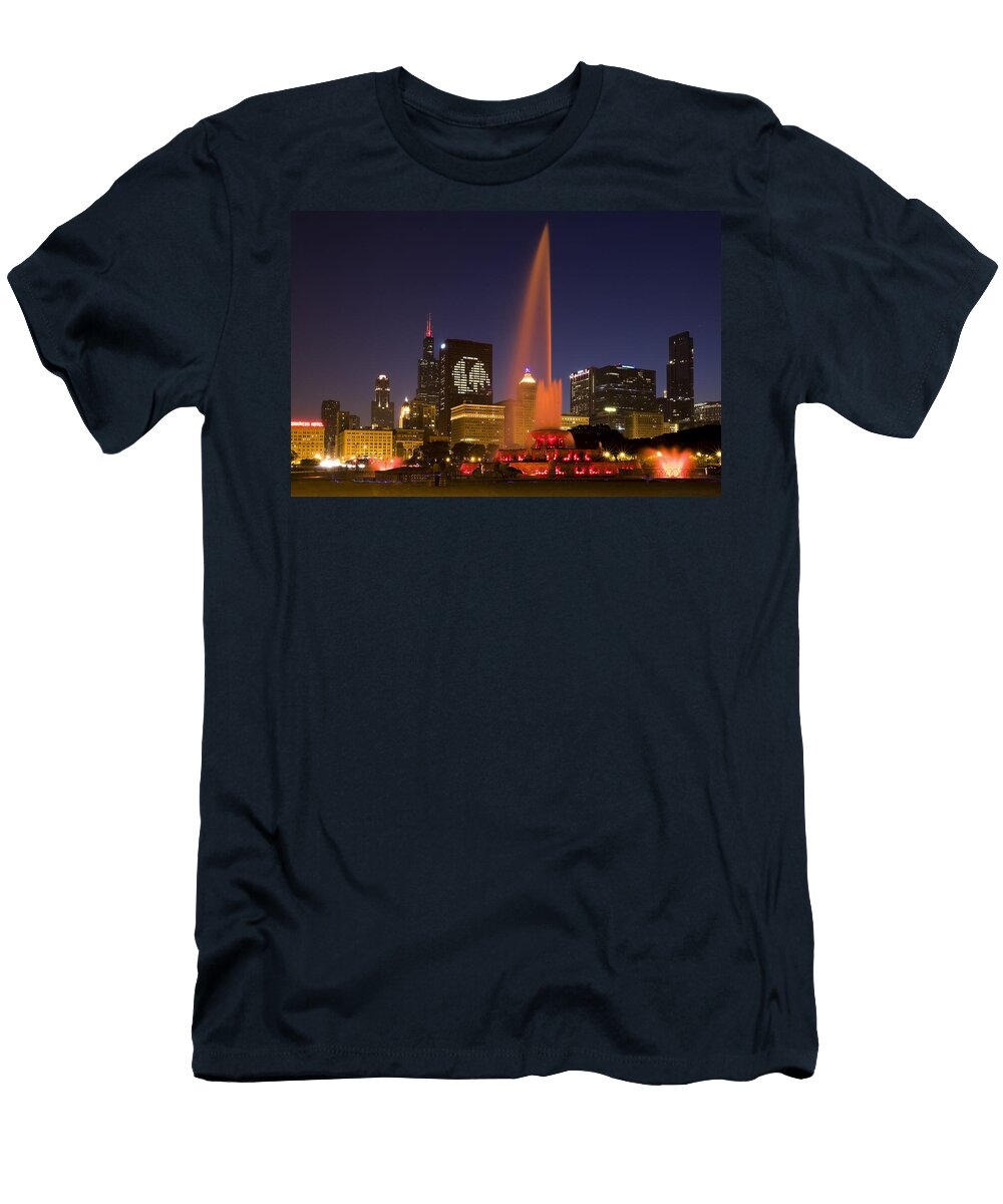 Chicago Blackhawks Skyline Ii Patrick Warneka T-Shirt