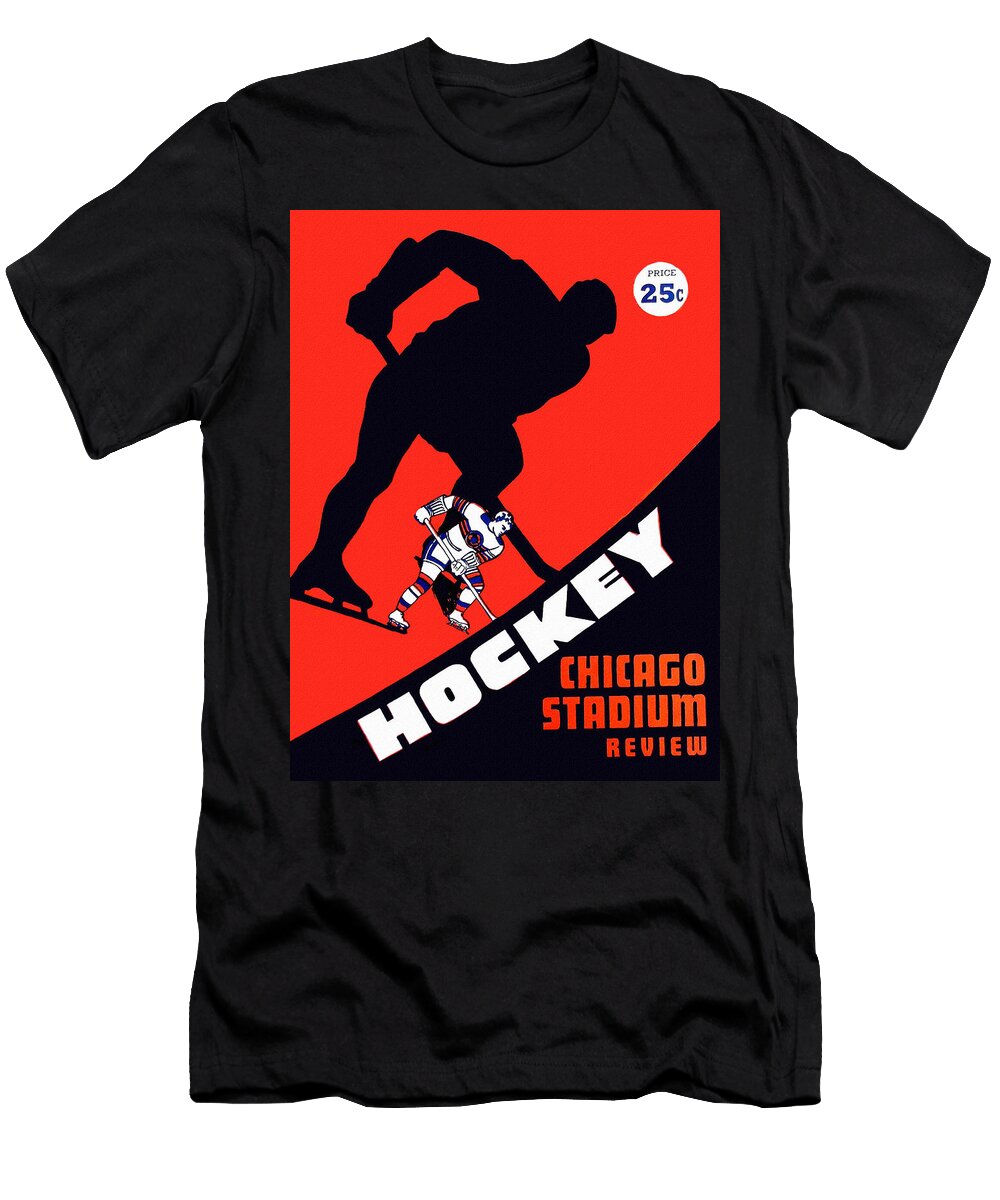 Chicago Blackhawks Vintage 1951 Program Big 88 Artworks T-Shirt