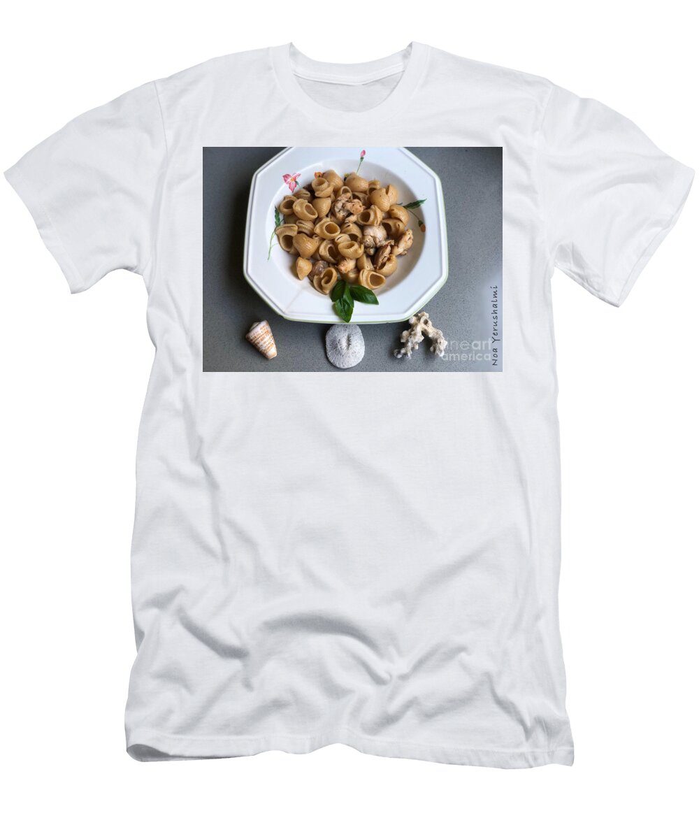 Chicken Pasta with Coral Decoration Noa Yerushalmi T-Shirt