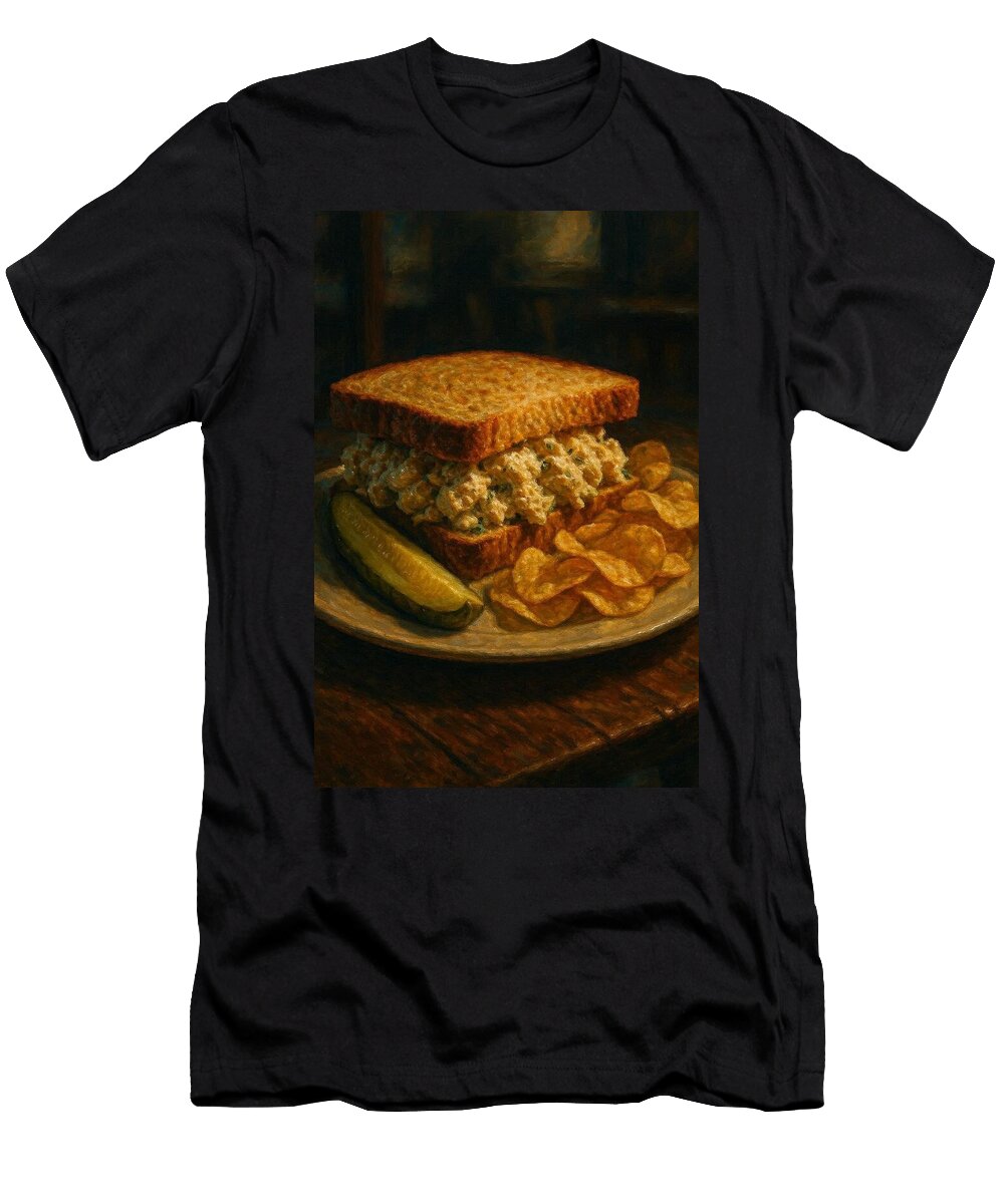Chicken Salad Sandwich with Chips James Spears T-Shirt