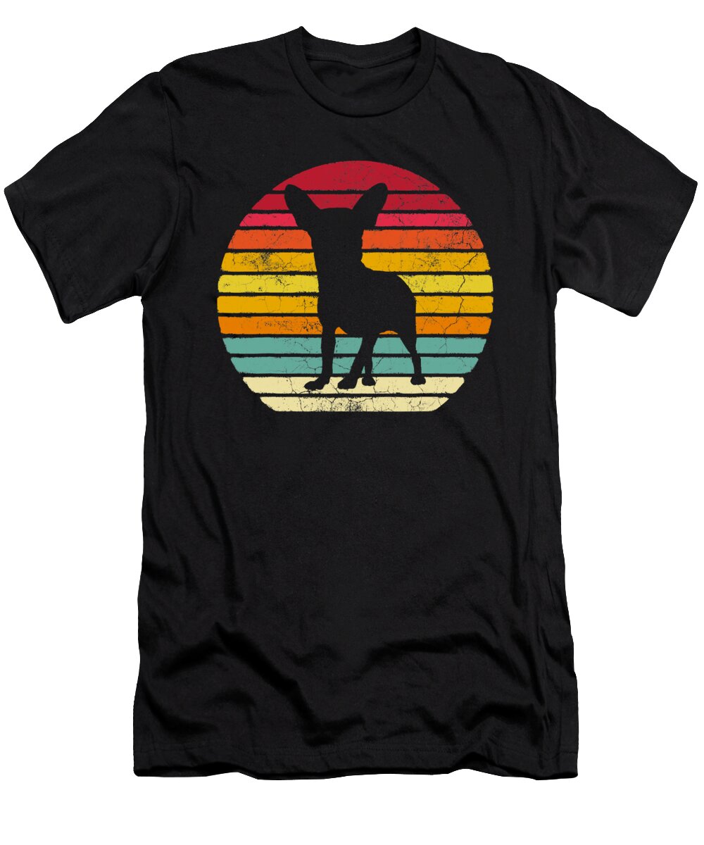 Chihuahua Dog Vintage Retro Style Men Women Shannon Nelson Art T-Shirt