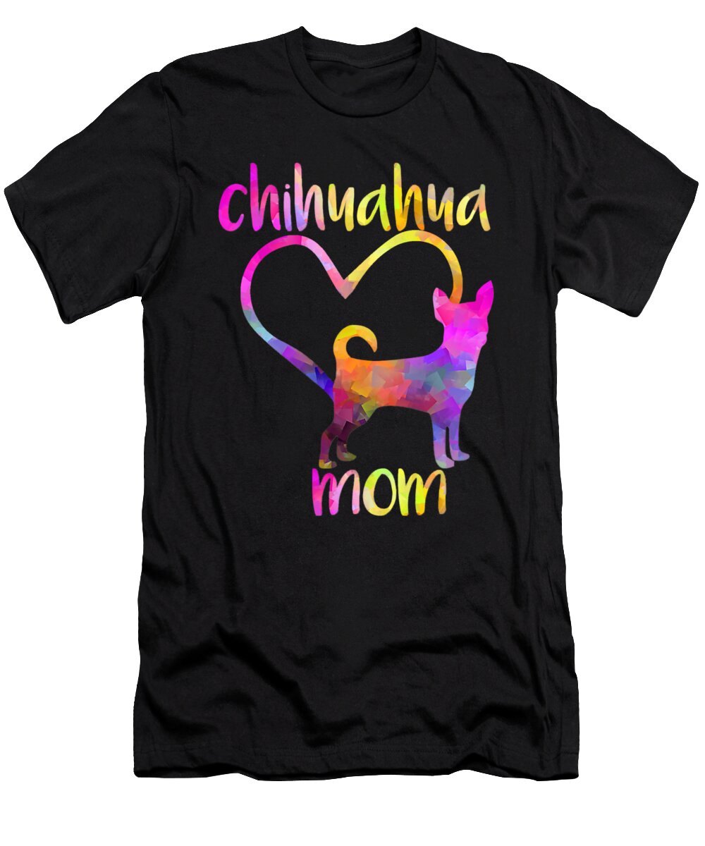 Chihuahua Mom Doggy Pup Pet Lover Heart Shannon Nelson Art T-Shirt