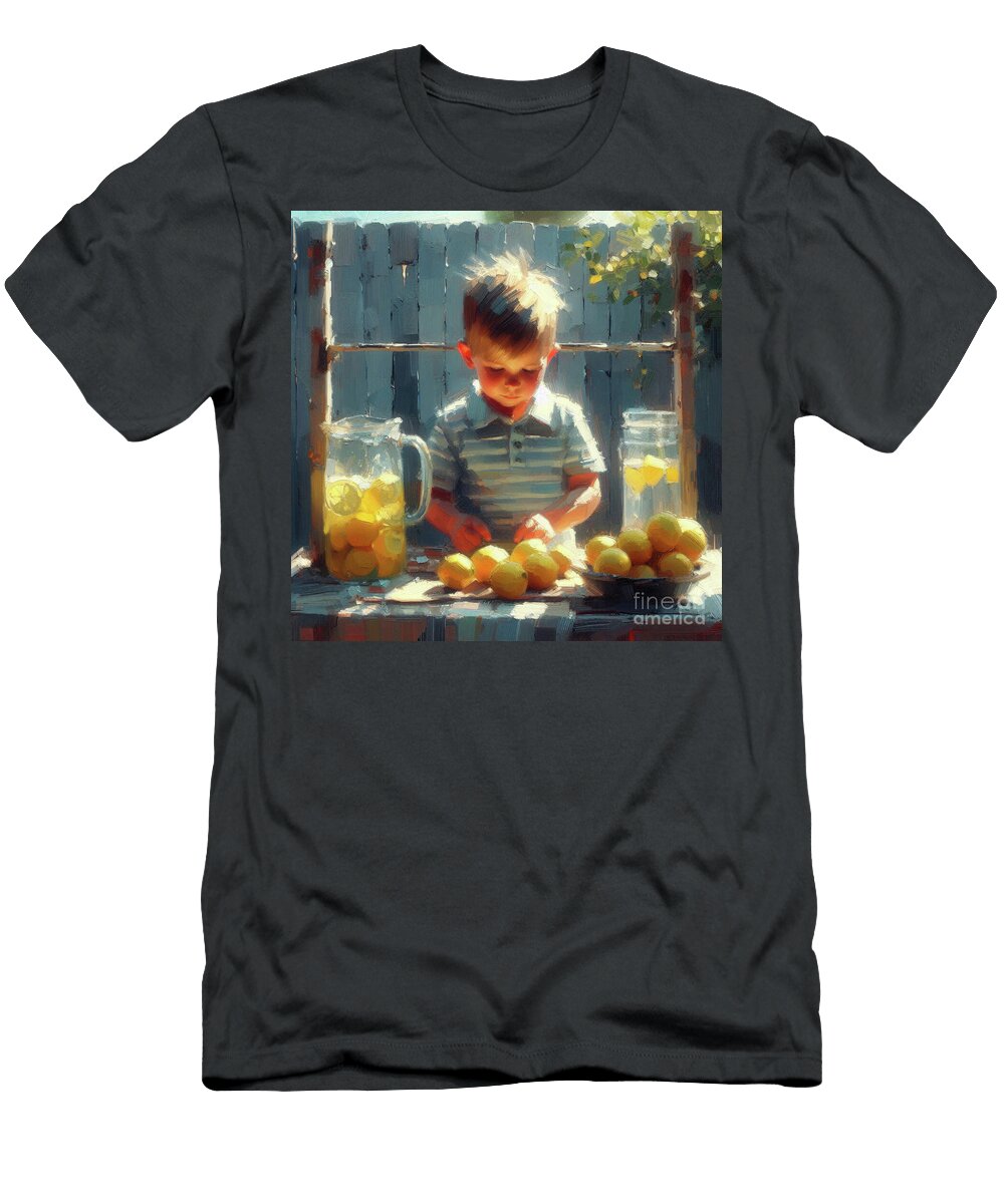 Child Selling Lemonade Arlene Babad T-Shirt