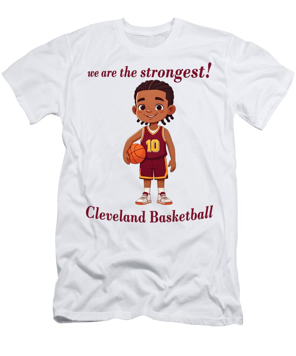 Child with Uniform and Basketball Ball Quang Vu T-Shirt