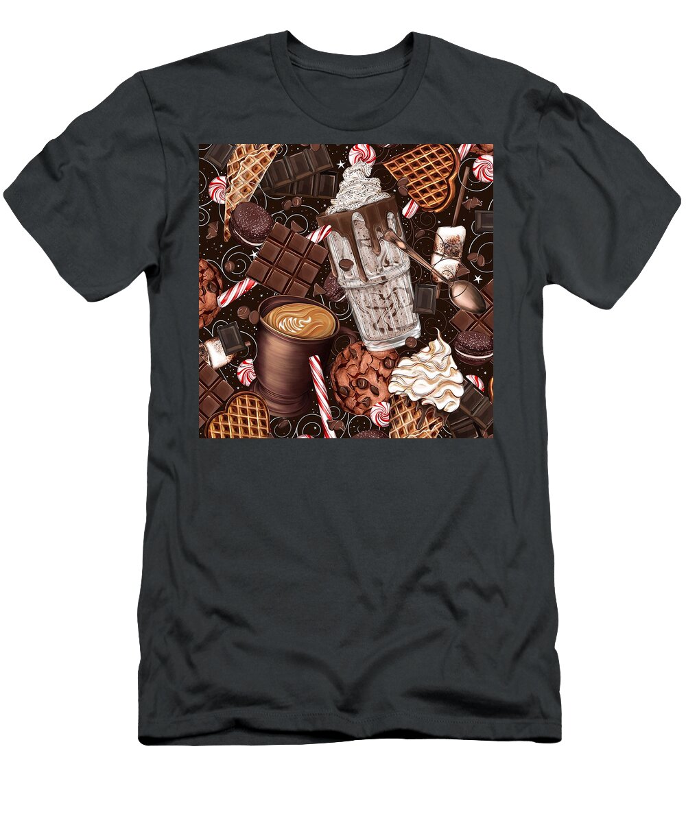 Chocolate Blast with Icecream Milkshake Smoothie Cookie Sonu Banoth T-Shirt