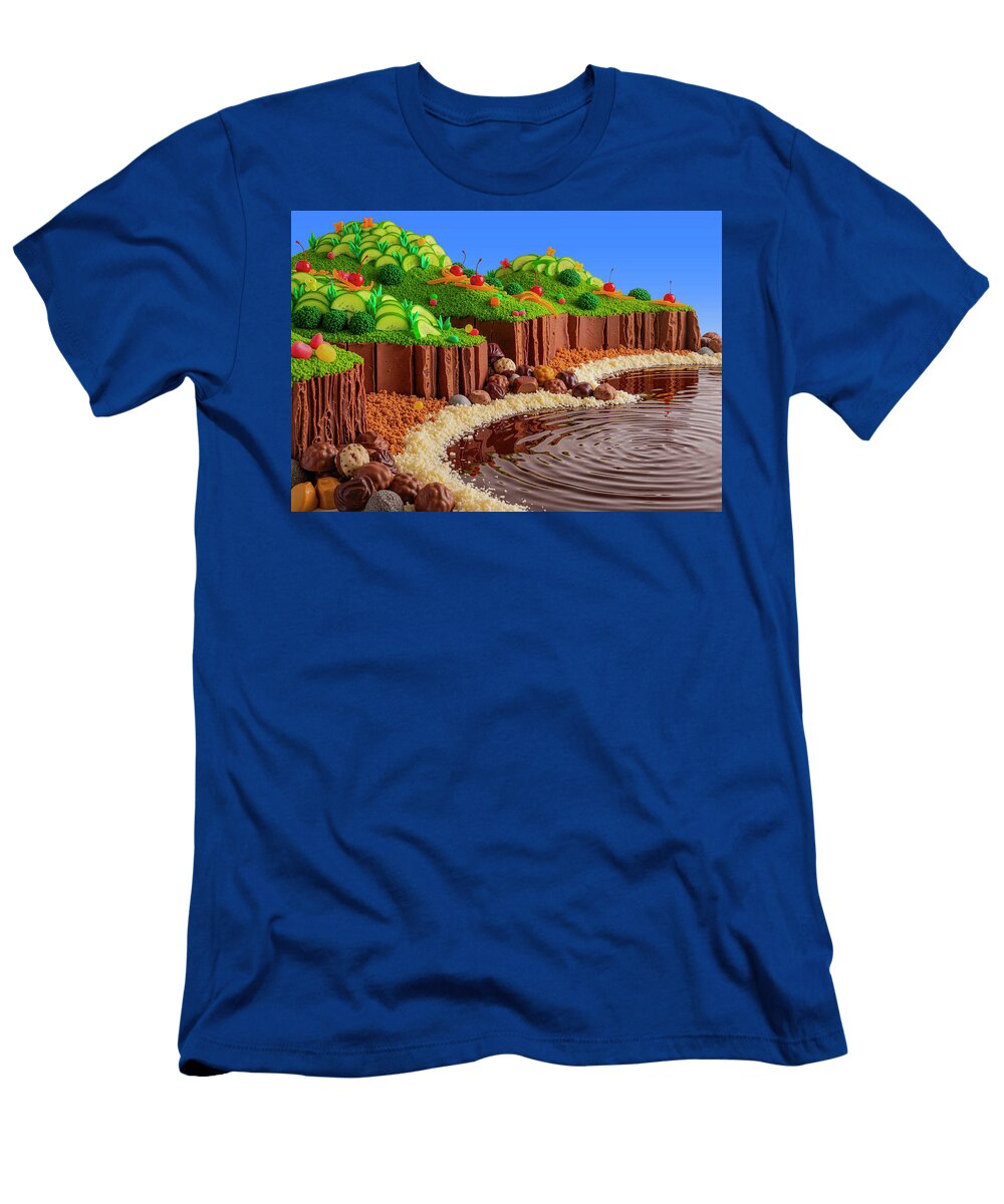 Chocolate Landscape with Candy Hills Caporusso Vitantonio T-Shirt