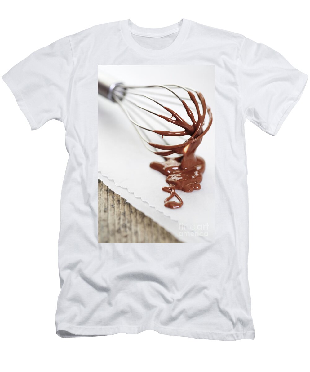 Chocolate Sauce on Whisk Neil Overy T-Shirt