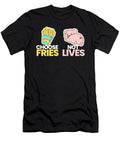 Choose Fries Not Lives Vegan Vegans Moon T-Shirt