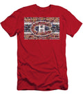 Chris Nilan Canadiens Logo Hockey Mosaics T-Shirt