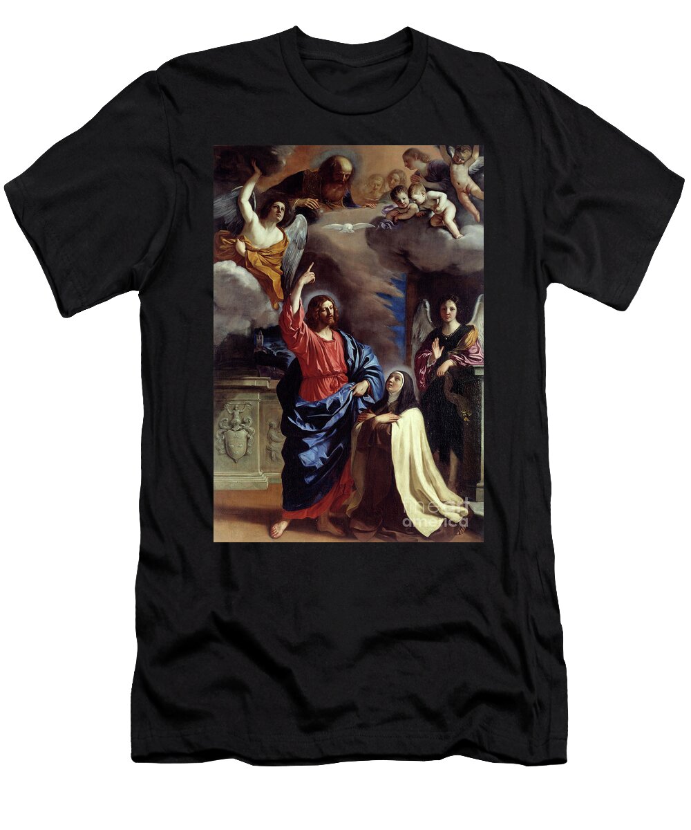 Christ Appearing to Saint Therese 17th Century Guercino T-Shirt