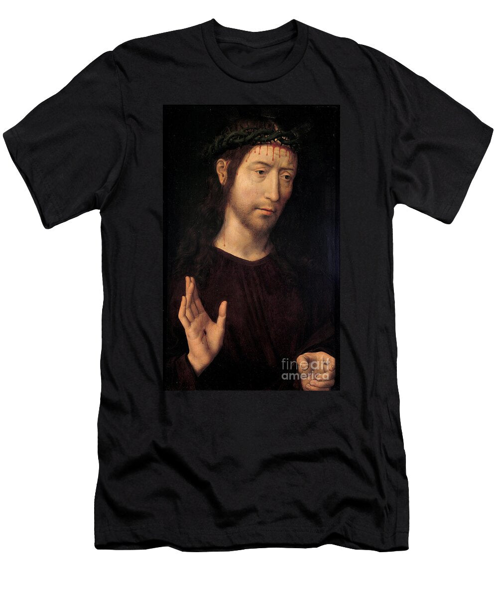 Christ Blessing 1480 90 Hans Memling T-Shirt