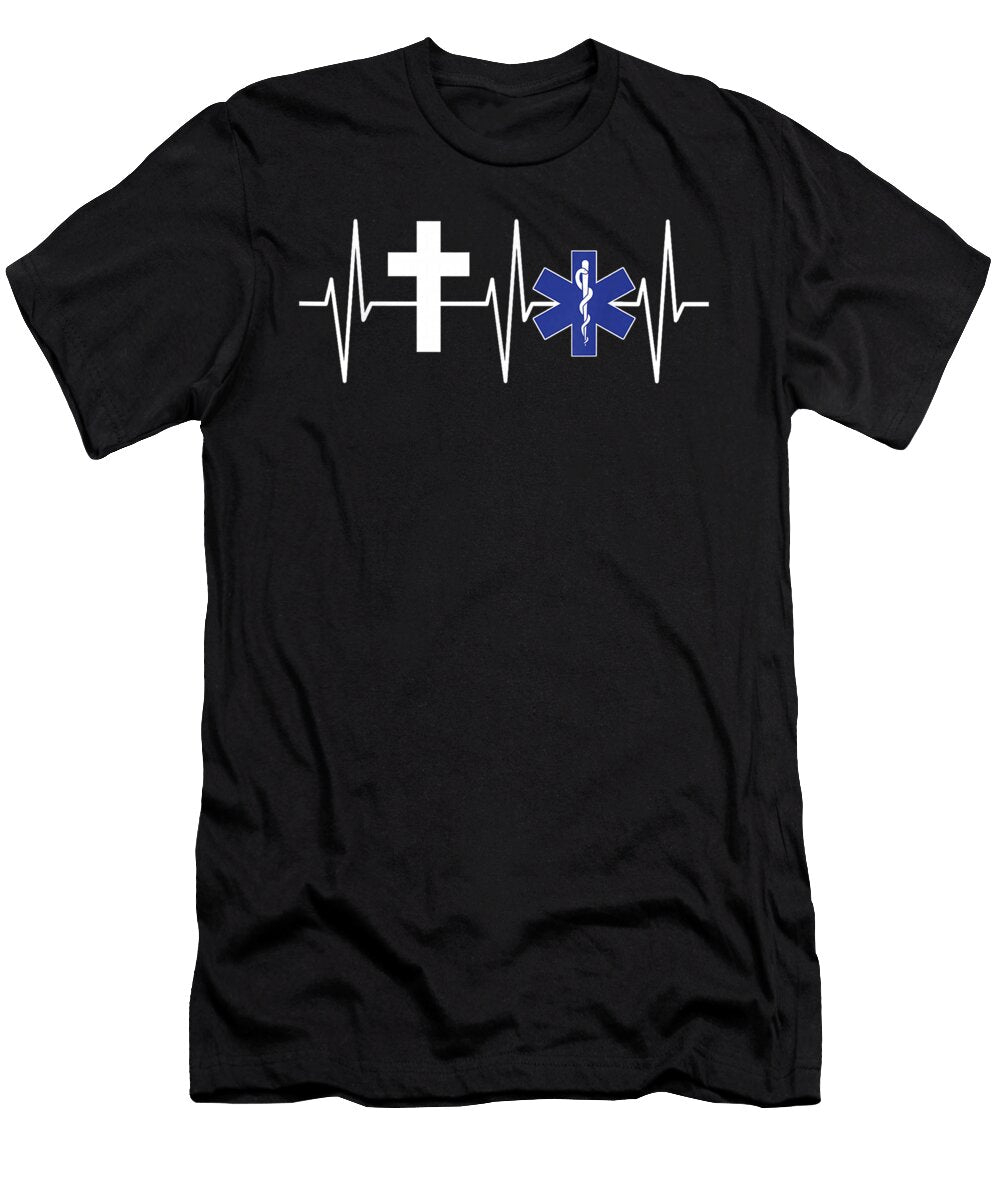 Christian Emt Religious Ems Paramedic Jesus Emt T Christian Faith Christian Faith Inspirational Wall Art Decor Gift Hung Trong Huynh T-Shirt