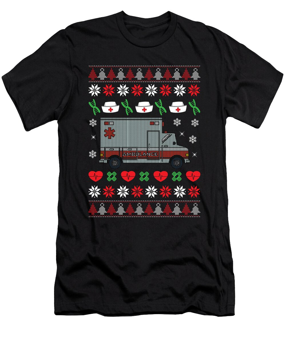 Christmas Ambulance Paramedic Hospital Holiday Haselshirt T-Shirt
