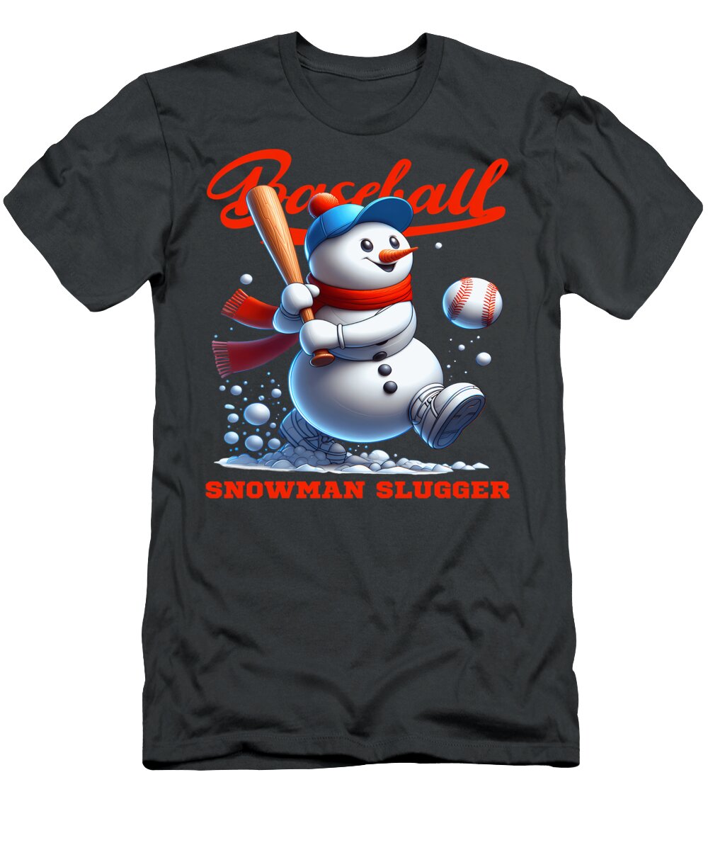 Christmas Baseball Snowman Quang Vu T-Shirt