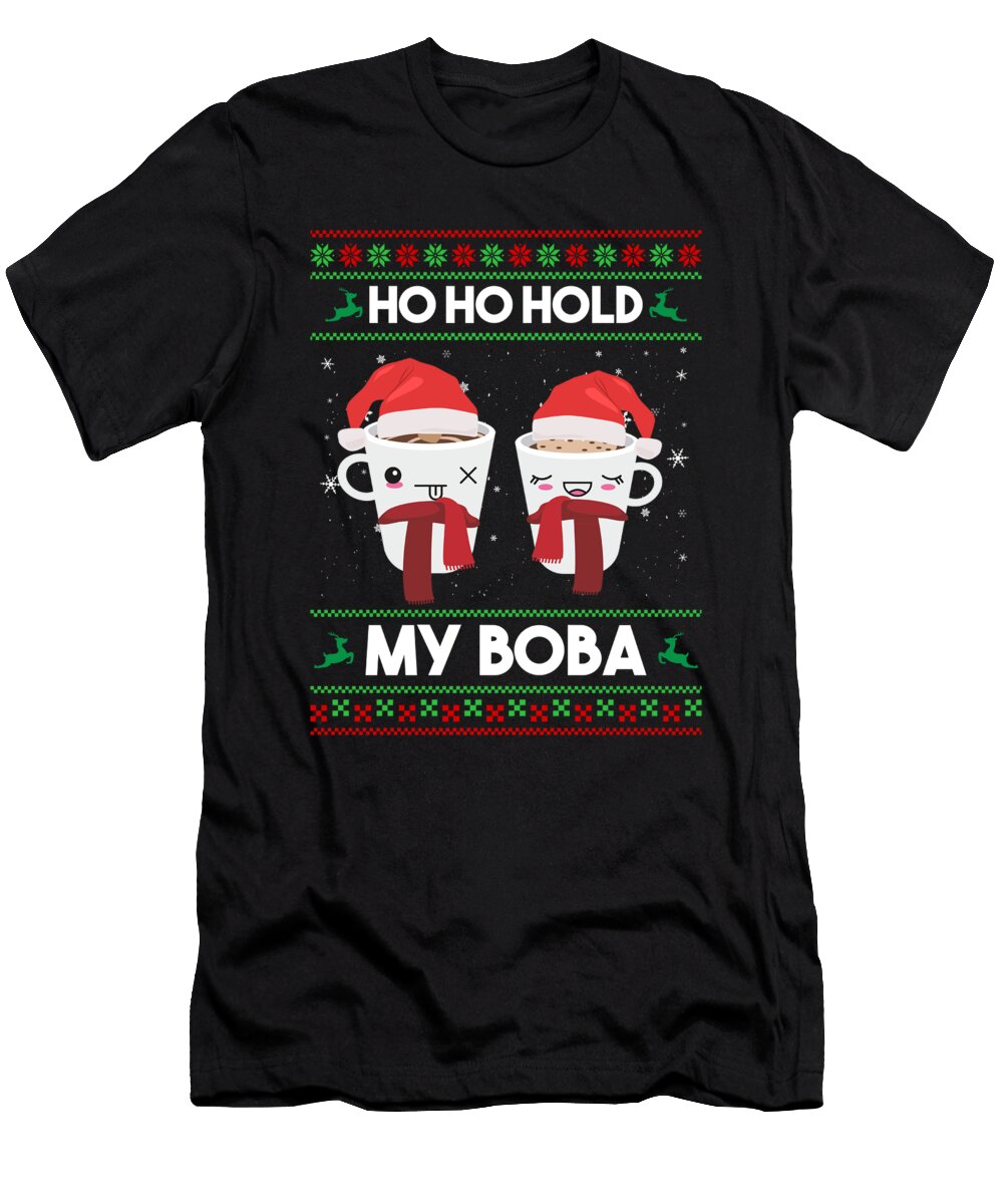Christmas Cool Bubble Boba Tea Winter Holiday Gift Haselshirt T-Shirt
