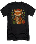 Christmas Fox with Cocoa and Gifts Cute Holiday Natalie Lidford T-Shirt