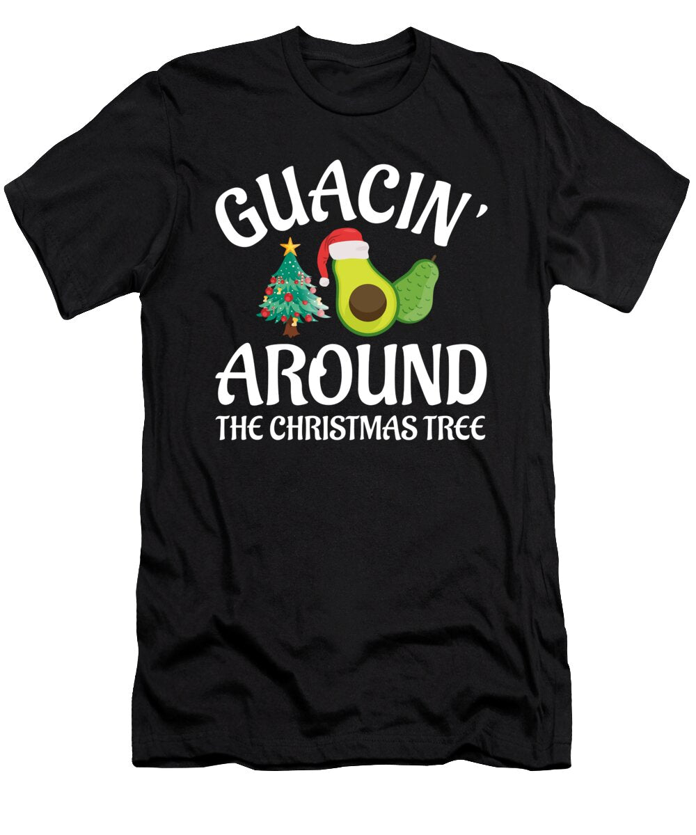 Christmas Guacin Around the Tree Avocado Holiday Haselshirt T-Shirt
