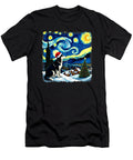 Christmas Husky Dog Starry Night Zyneu Gangd T-Shirt