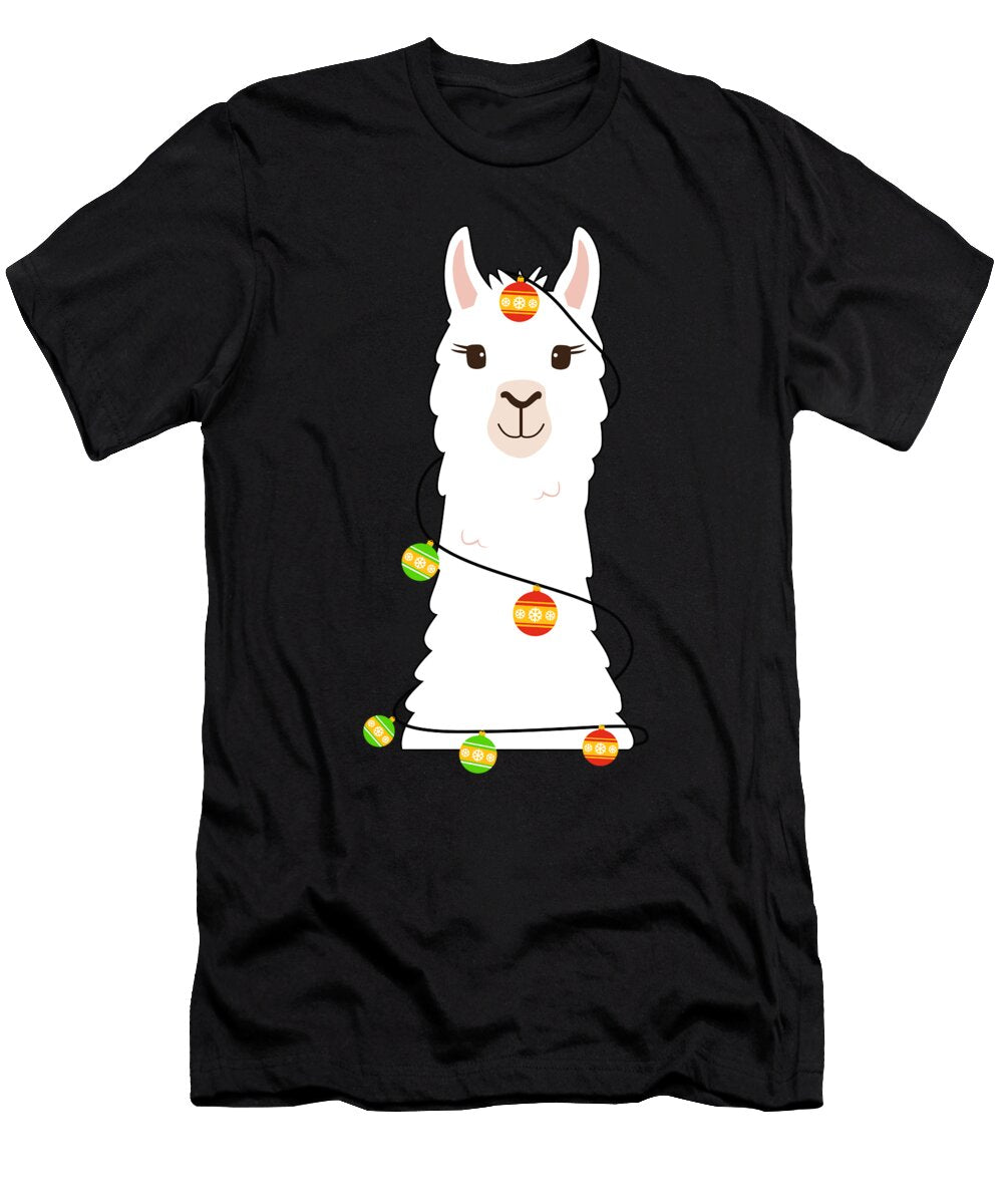 Christmas Llama Funny Alpaca Xmas Bells Season Gift Jan Deelmann T-Shirt