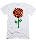 Cincinatti Bangels NFL Football Team Logo Flower Art Steven Shaver T-Shirt