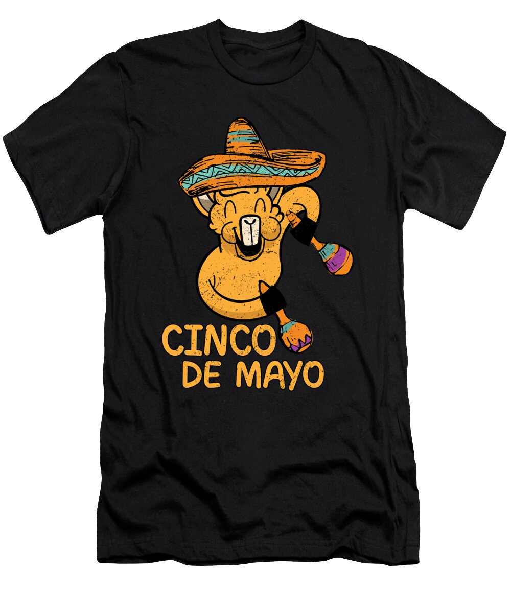 Cinco De Mayo for Llama and Mexico Lovers Tenshirt T-Shirt