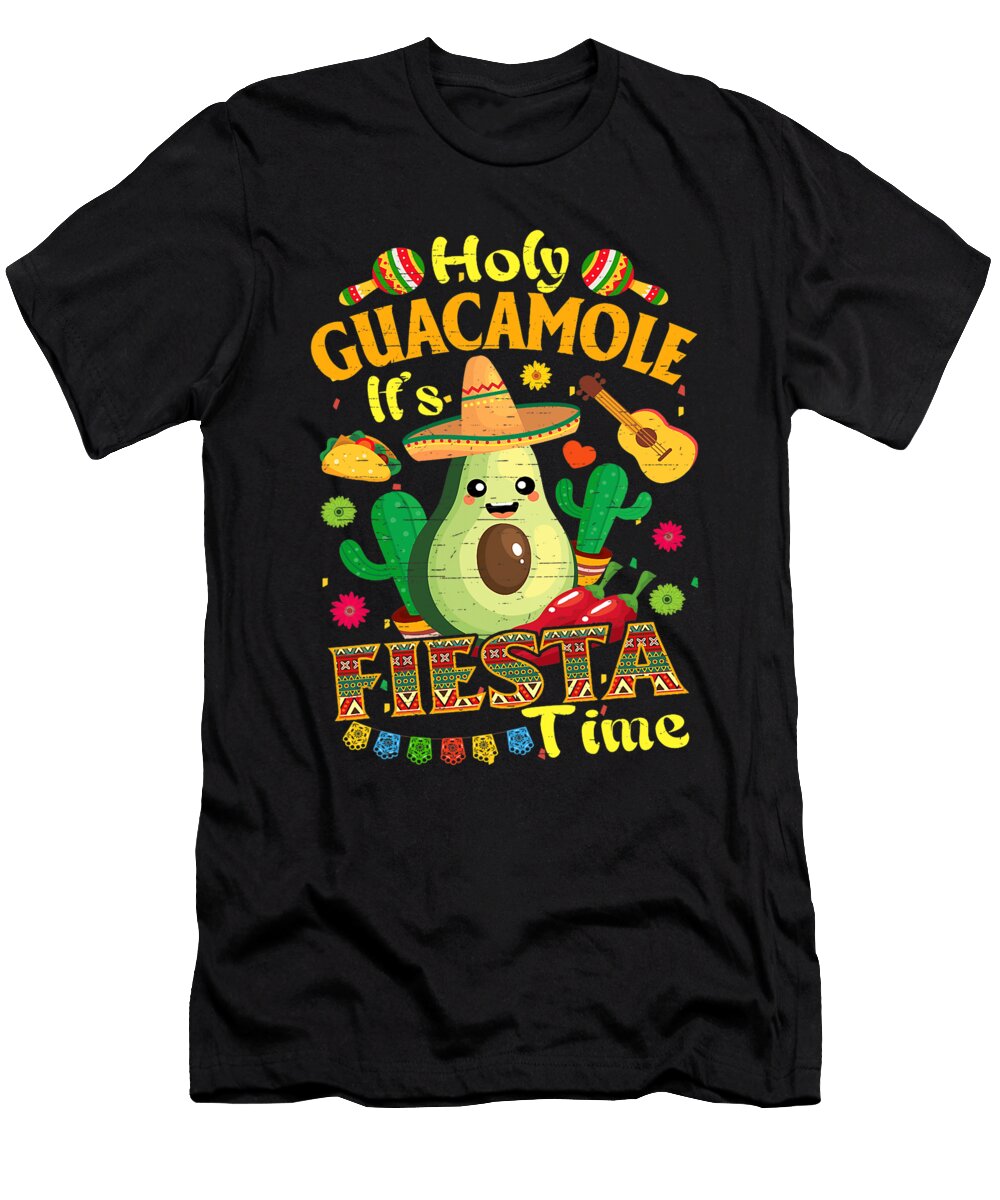 Cinco De Mayo Mexican Holy Guacamole Fiesta Time Dhbubble T-Shirt