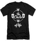 Circle of Life Coffee Drinker Caffeine Wine Lover Florian Dold Art T-Shirt