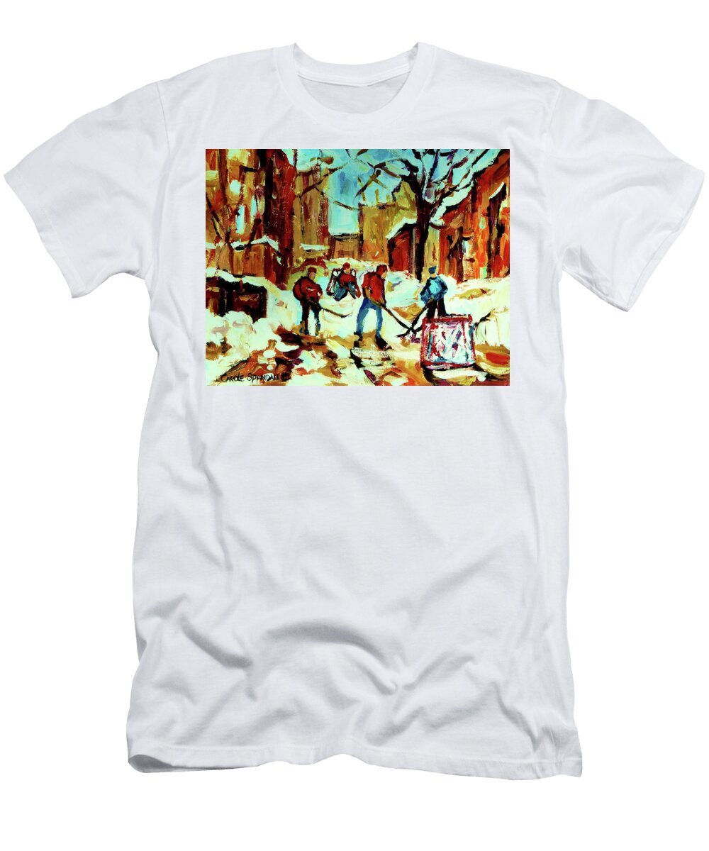 City of Montreal Hockey Our National Pastime Carole Spandau T-Shirt