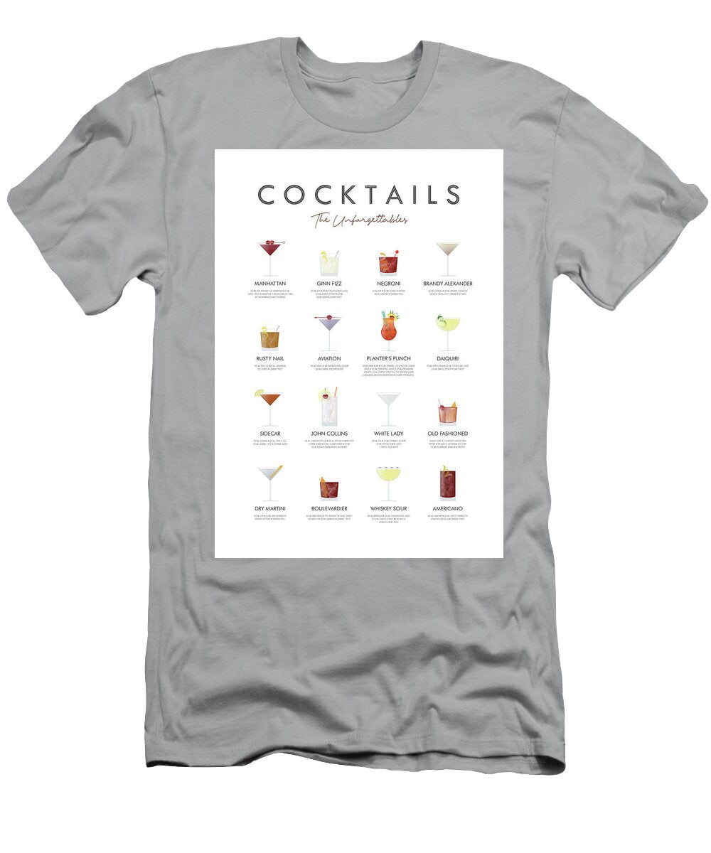 Classic Cocktails Guide Dennson Creative T-Shirt