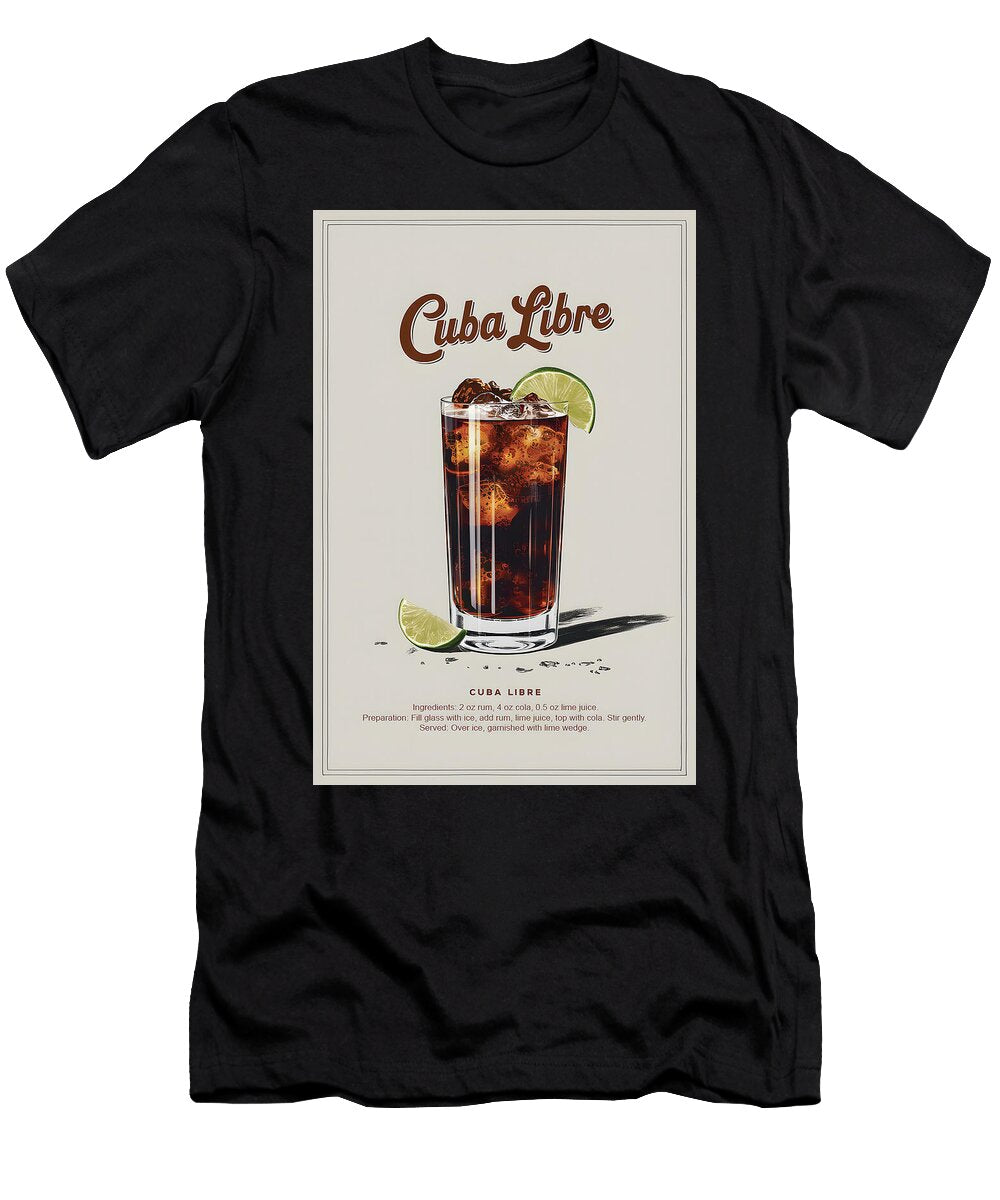 Classic Cuba Libre Cocktail Dale Kincaid T-Shirt