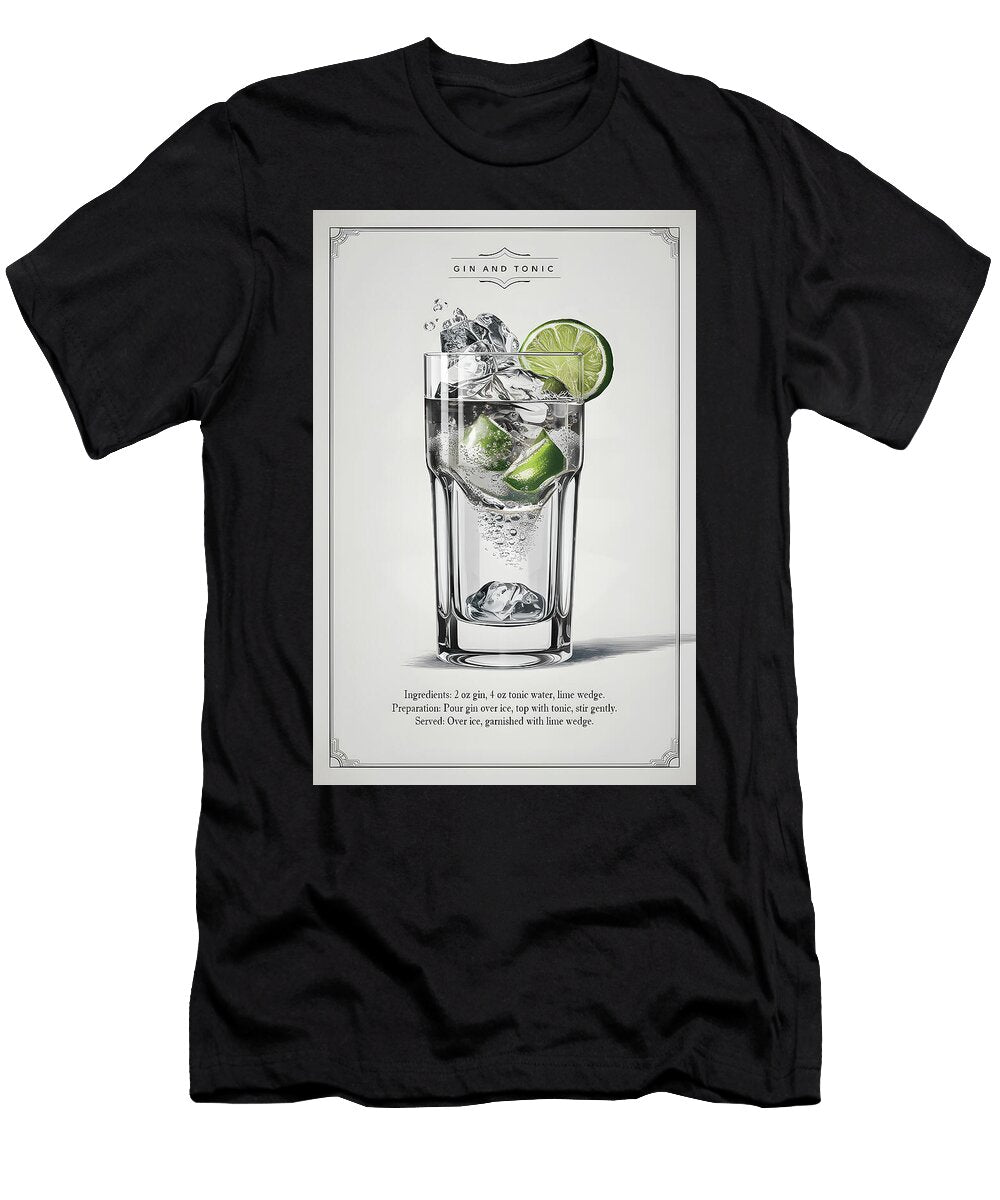 Classic Gin and Tonic Cocktail Dale Kincaid T-Shirt
