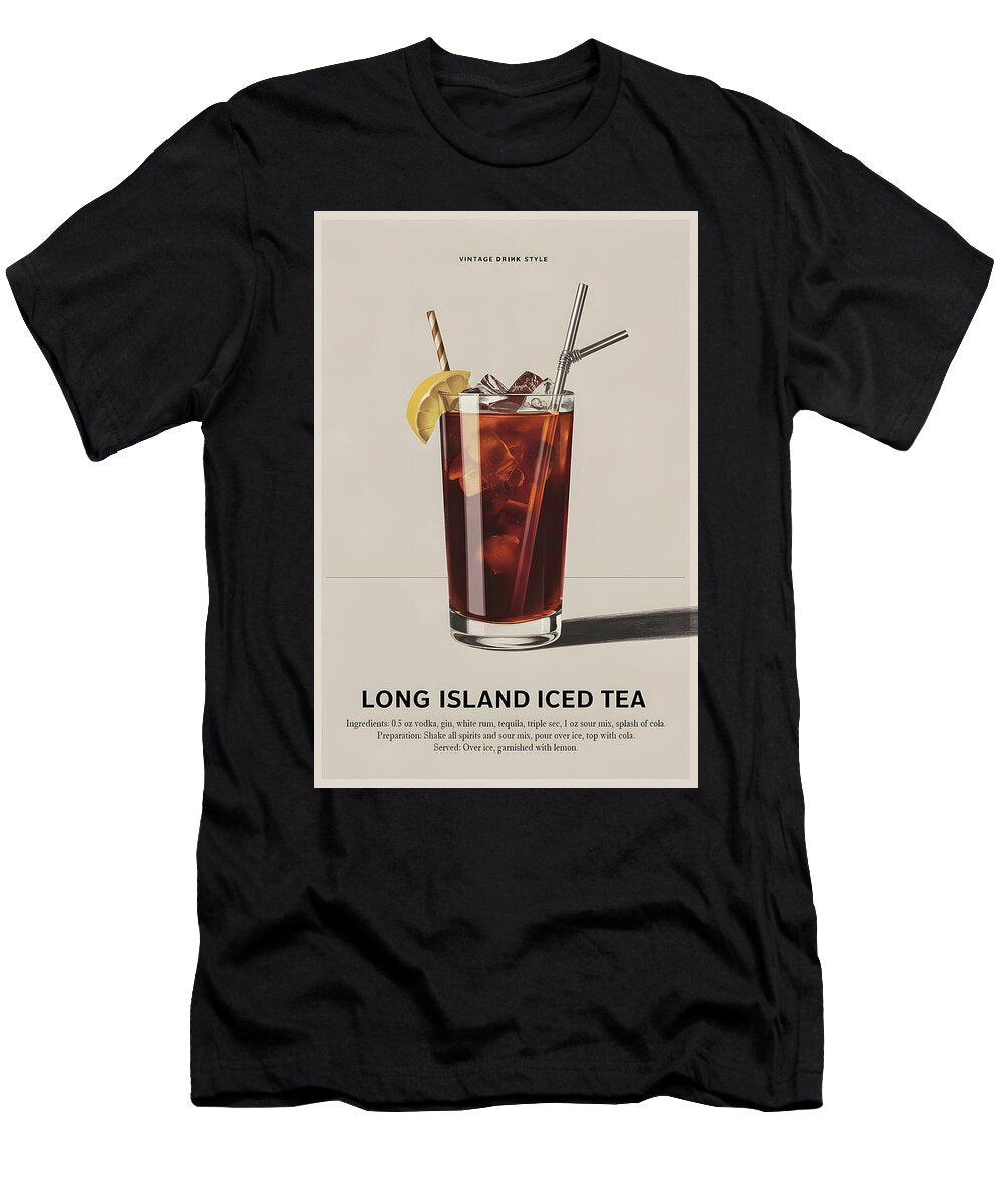 Classic Long Island Iced Tea Cocktail Dale Kincaid T-Shirt