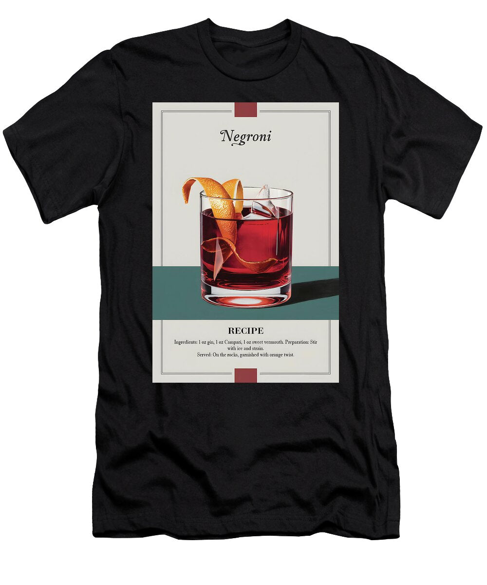 Classic Negroni Cocktail Dale Kincaid T-Shirt