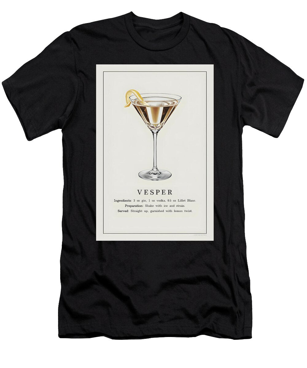 Classic Vesper Cocktail Dale Kincaid T-Shirt