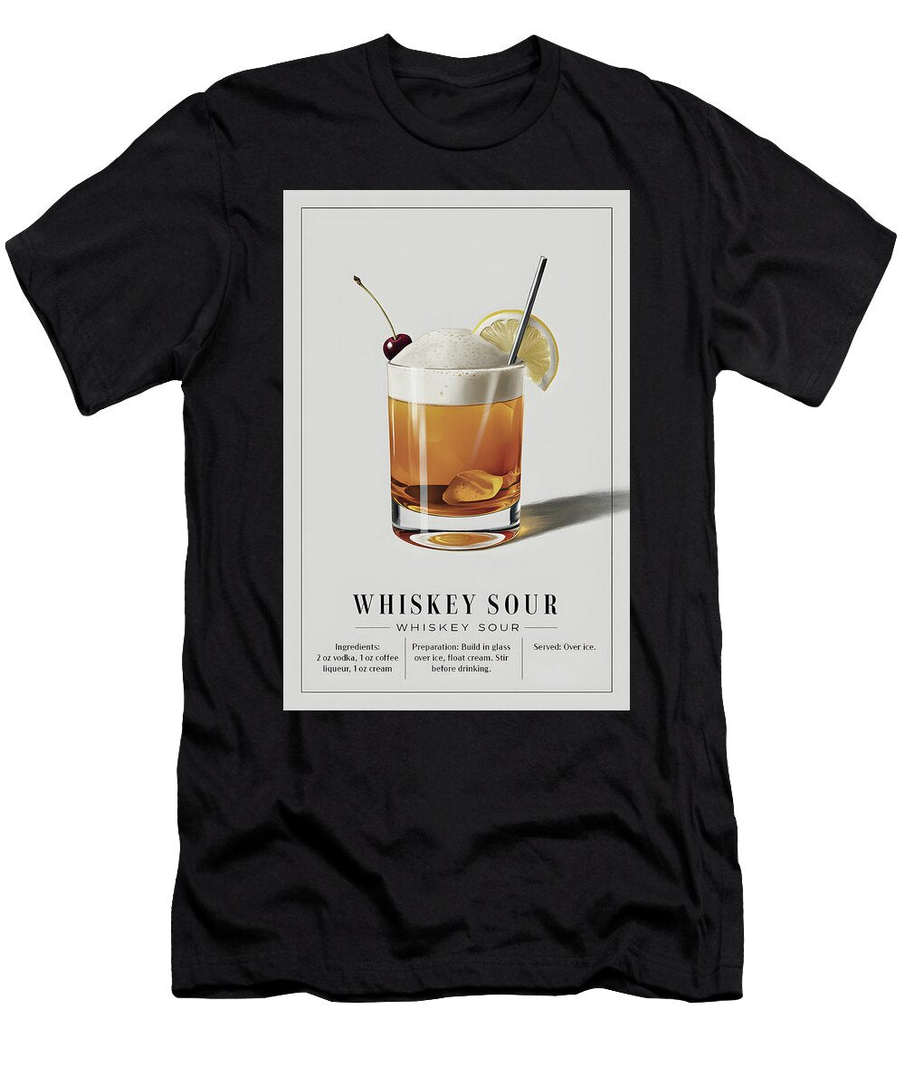 Classic Whiskey Sour Cocktail Dale Kincaid T-Shirt