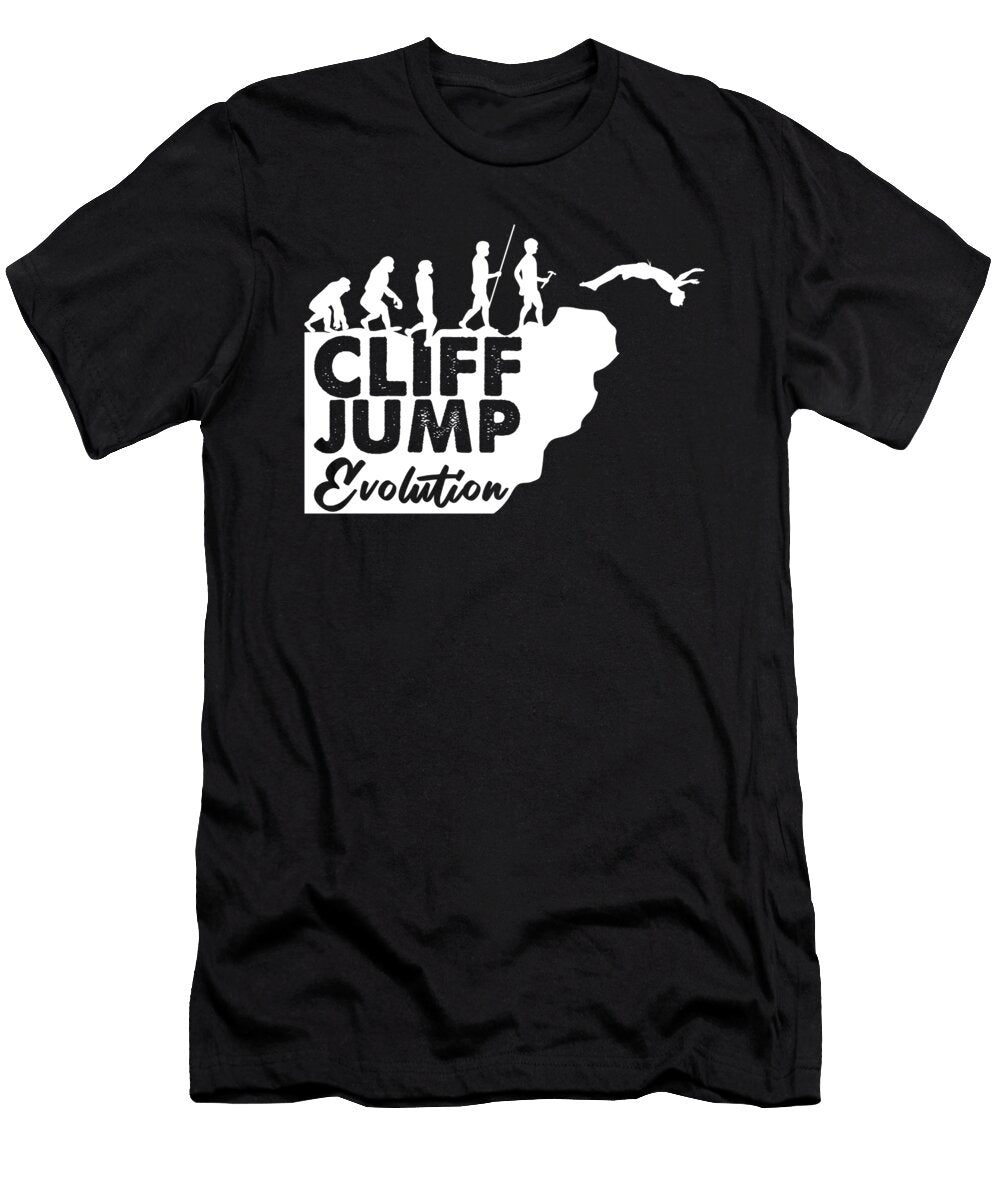 Cliff Jump Evolution Cliff Diving Cliff Jumping Gift Thomas Larch T-Shirt