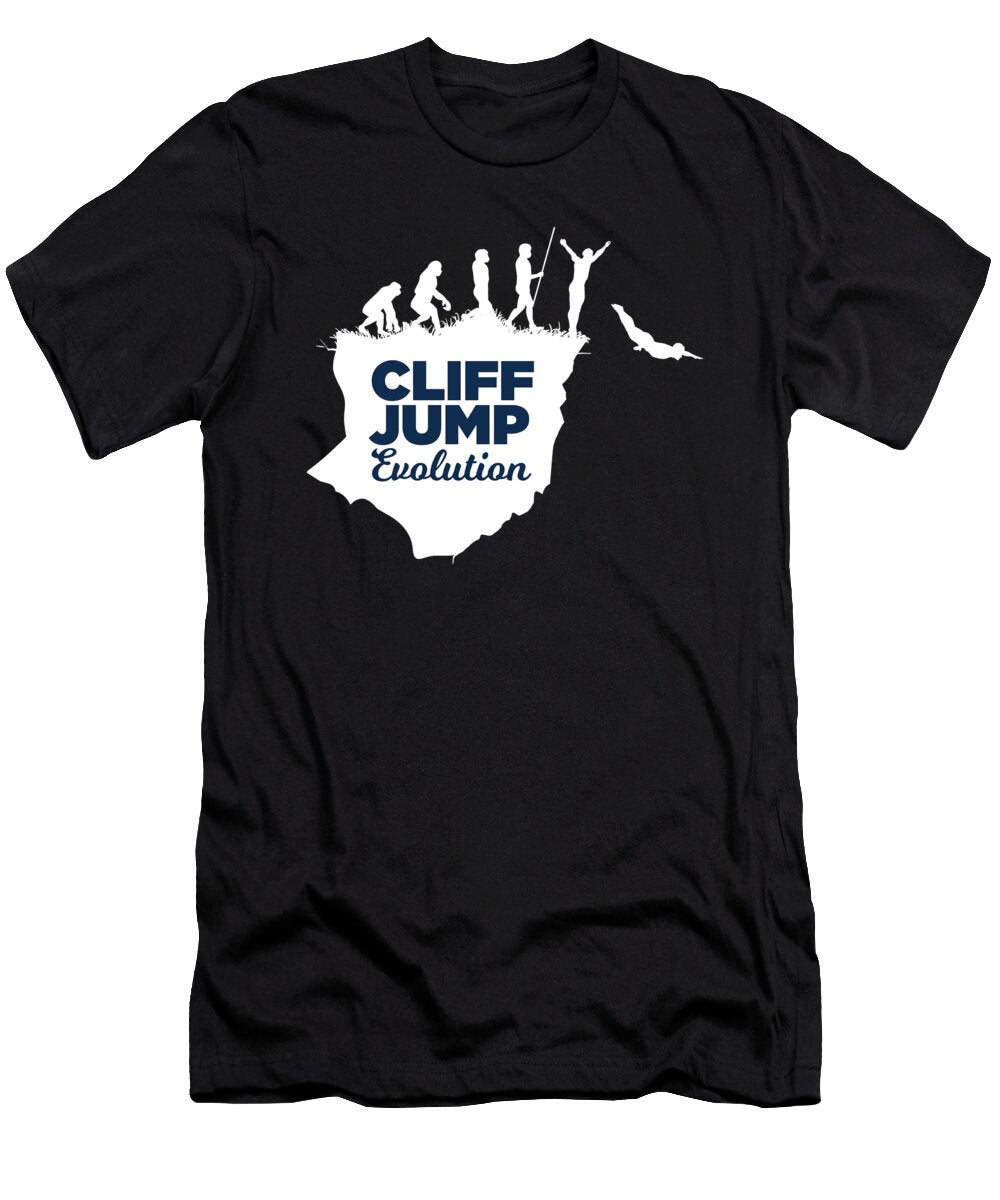 Cliff Jump Evolution Cliff Jumping Cliff Diving Gift Thomas Larch T-Shirt