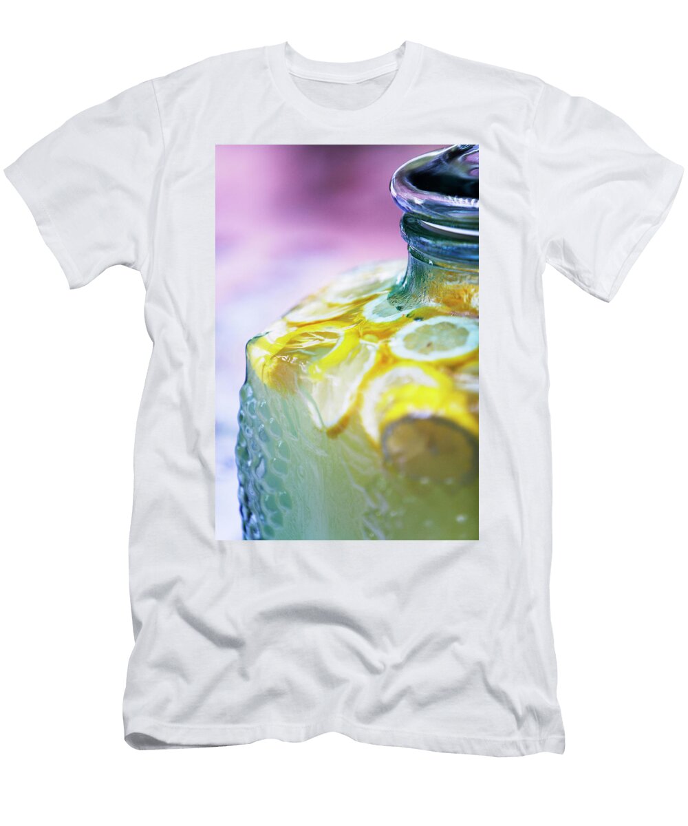 Close Up Cropped View of Sliced Lemons Ron Koeberer T-Shirt