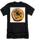 Close Up of a Halved Passion Fruit Revealing Its Juicy Edible S Champlin Archibald T-Shirt