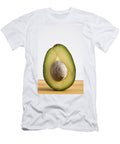 Close Up of an Avocado Standing Upright Michael Interisano T-Shirt
