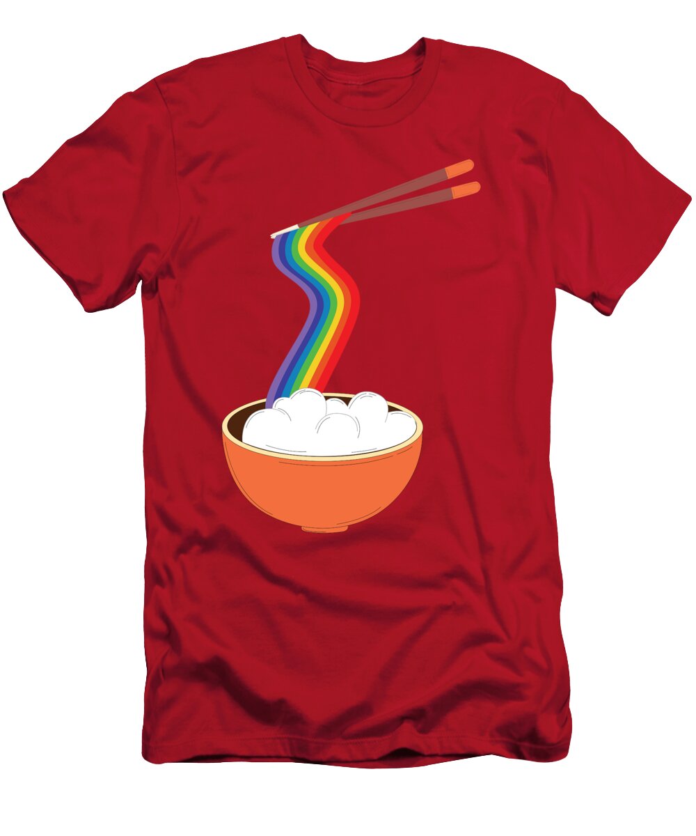 Clouds Rainbow Noodles Shirtom T-Shirt
