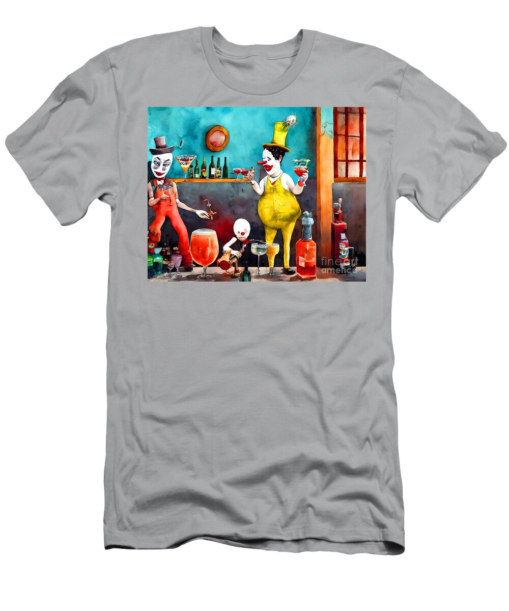 Clowning Around At the Bar 20230225c Wingsdomain Art and Photography T-Shirt