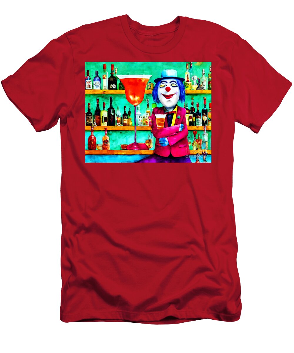 Clowning Around At the Bar V2 20230226b Wingsdomain Art and Photography T-Shirt