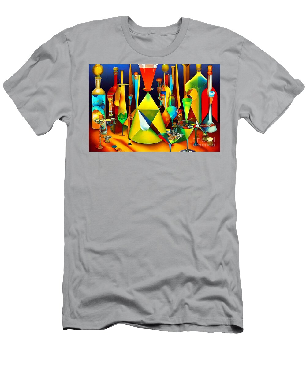 Cocktail Abstract 20221218f Wingsdomain Art and Photography T-Shirt