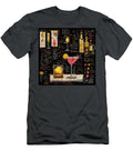 Cocktail and Geometric Sketches Olfactoart Studio T-Shirt