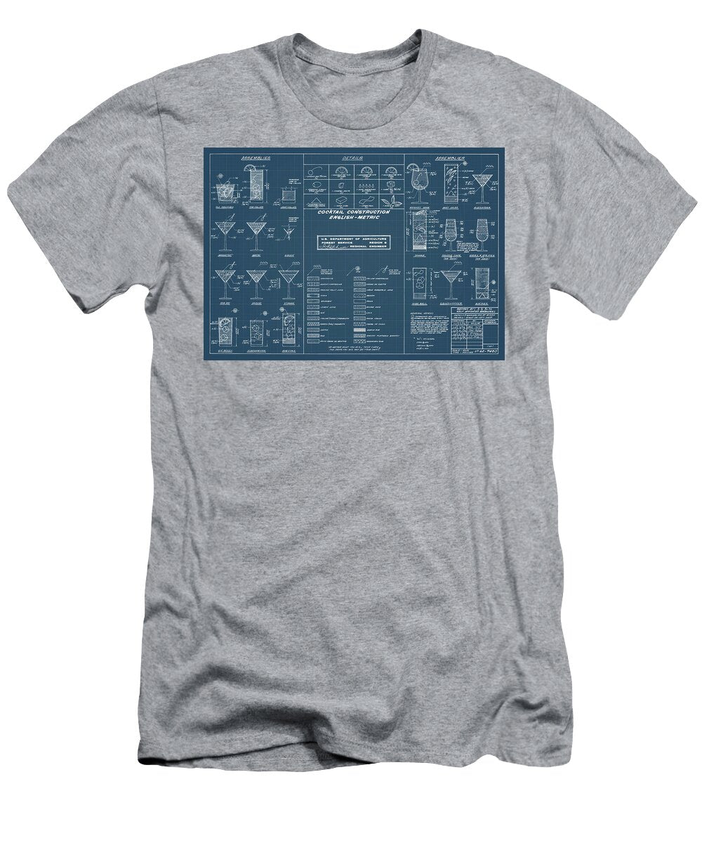 Cocktail Blueprint Denny H T-Shirt