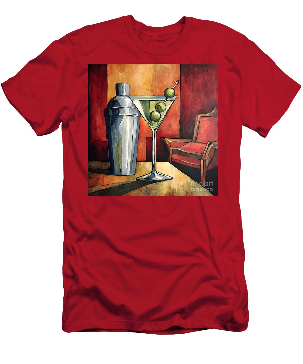 Cocktail Glass and Chair Olfactoart Studio T-Shirt