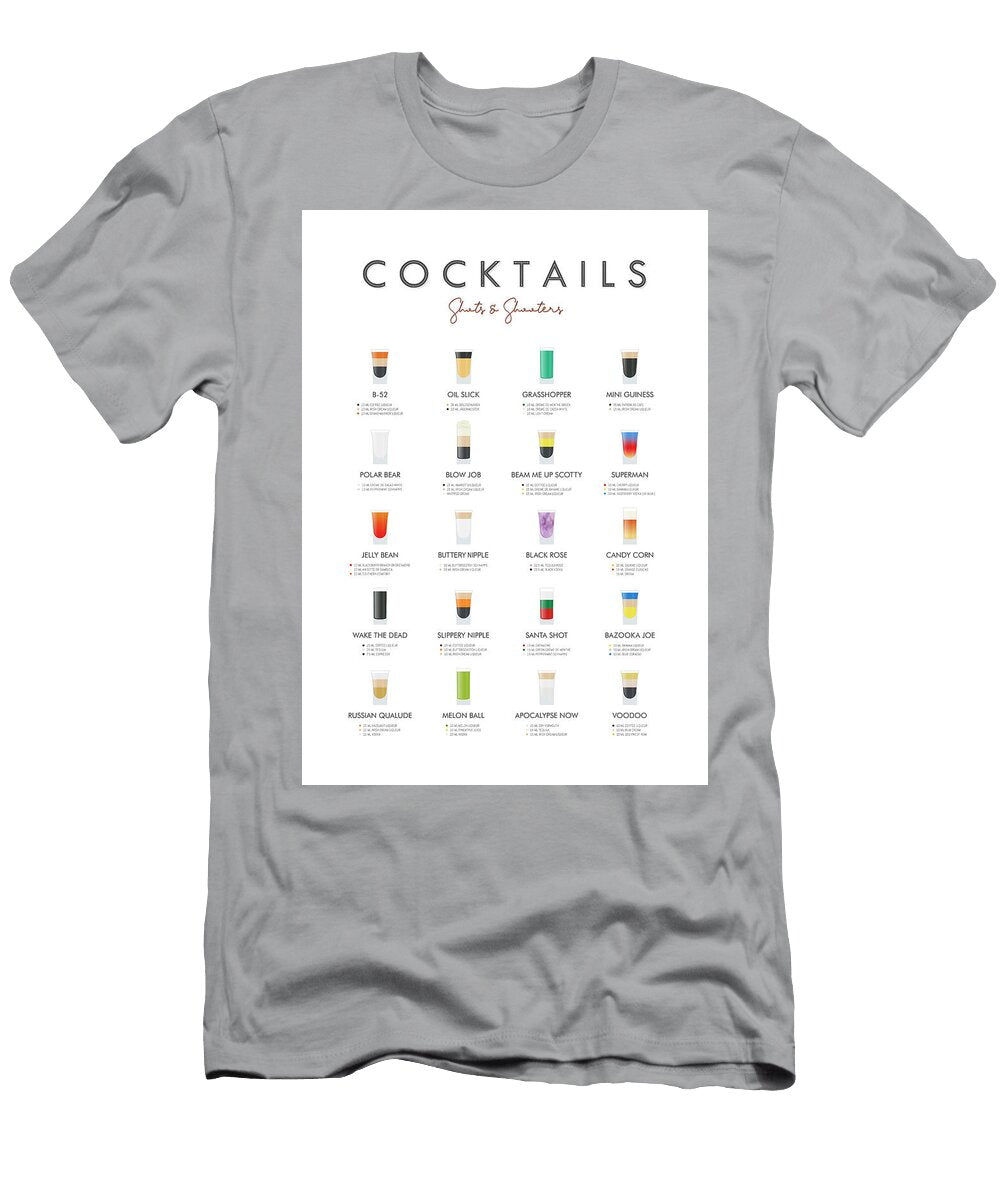 Cocktail Guide Shots and Shooters Dennson Creative T-Shirt