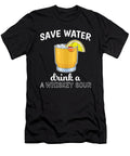 Cocktail Lover Save Water Drink a Whiskey Sour Design Jacob Hughes T-Shirt
