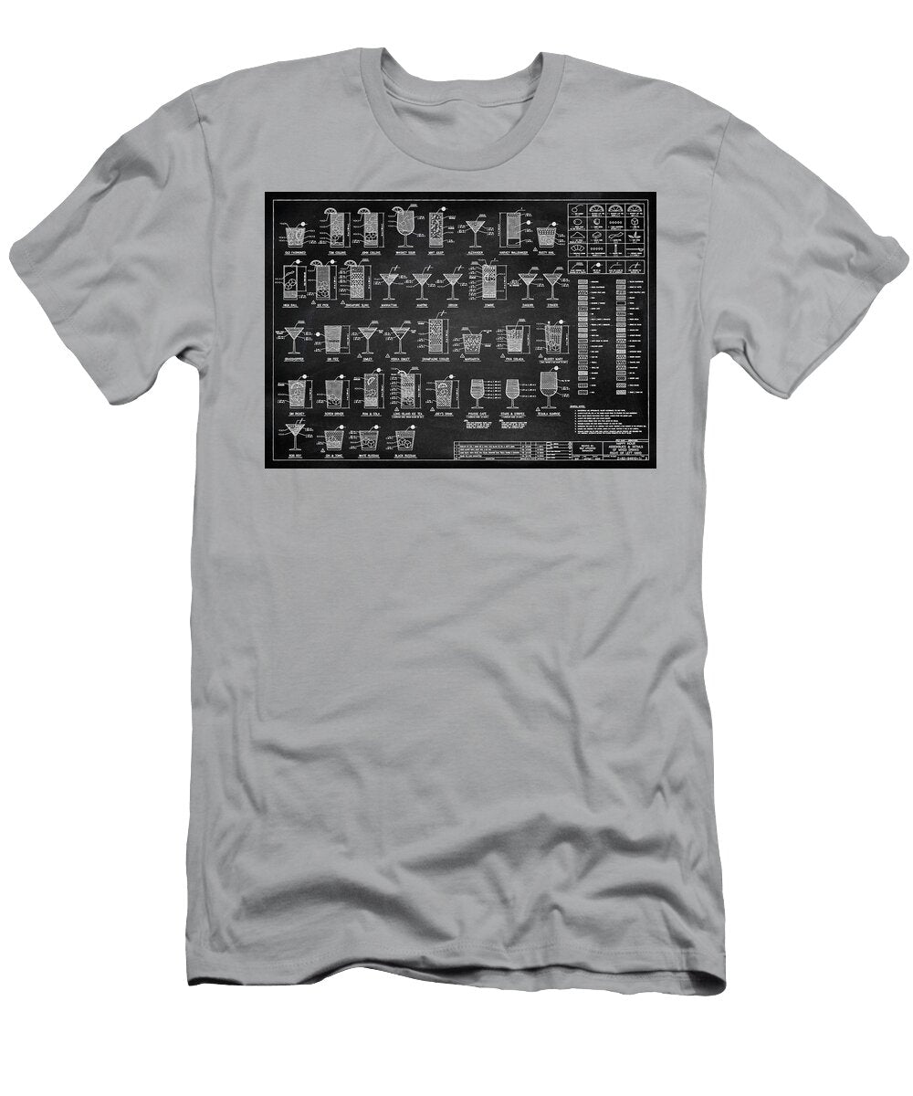 Cocktail Poster Chalkboard Denny H T-Shirt